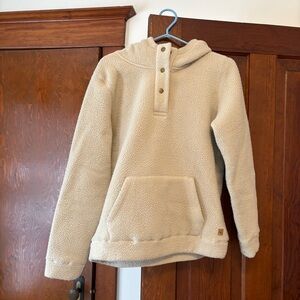 Tentree Cozy Cream Sherpa Pullover Hoodie M